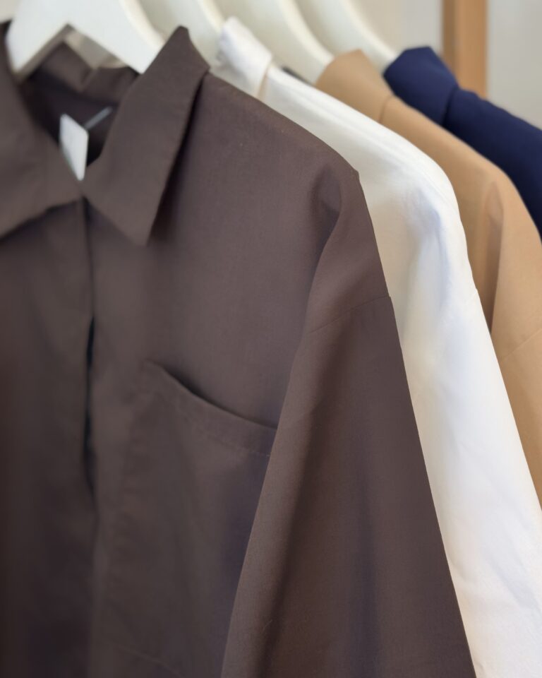 camisa tricoline oversized